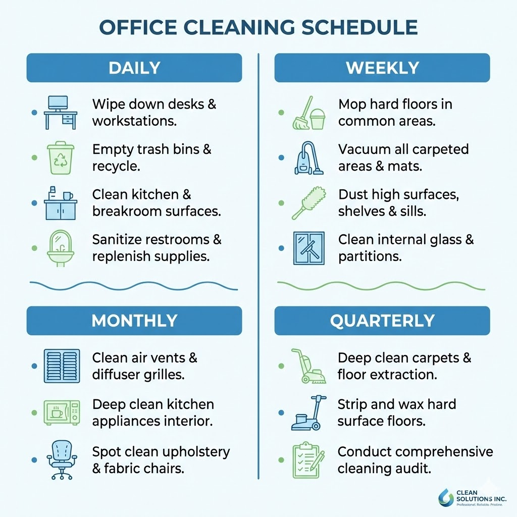 Office cleaning schedule 