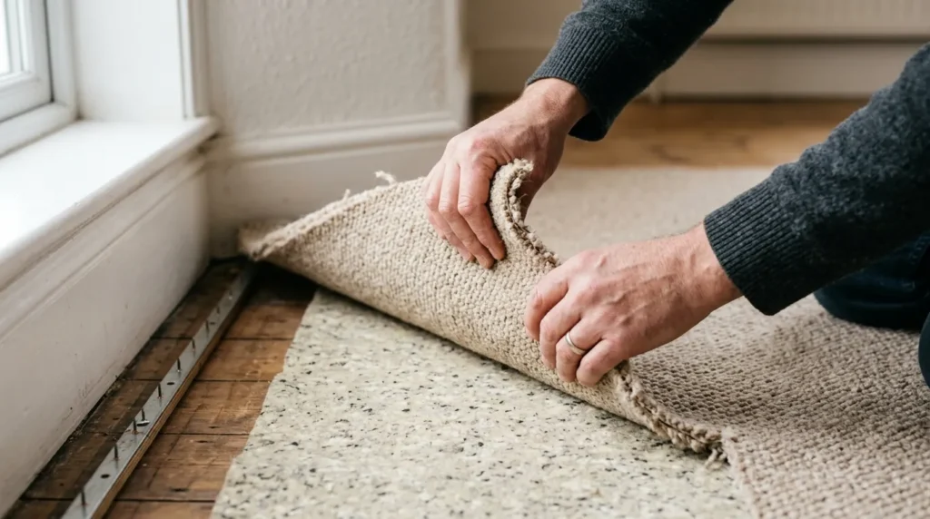 Remove Pet Stains and Odours from Carpet: 7 Proven Methods 5 Checking the underlay