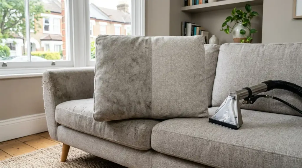 What professional upholstery cleaning costs in the UK