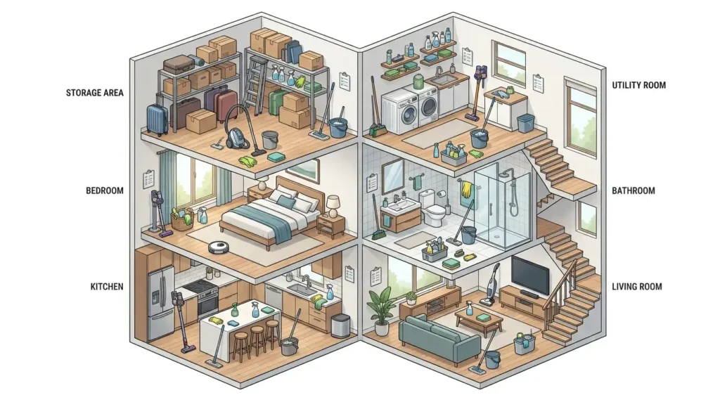 Deep Cleaning Before Moving In: A Complete Checklist 3 Room-by-room move-in cleaning guide