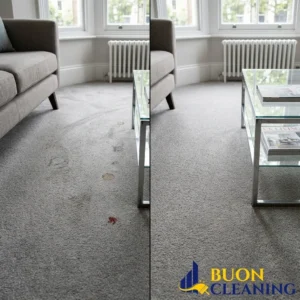 Before and after bedroom carpet cleaning in Arnold Nottingham by Buon Cleaning