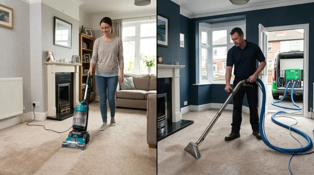 DIY Hire or Professional Carpet Cleaning
